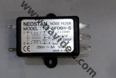 نویزفیلترNS-NFO6H-S NOISE FILTER 6A 250VAC