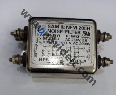 نویزفیلتر 5A 250VAC SAM IL NFM 205H NOISE FILTER