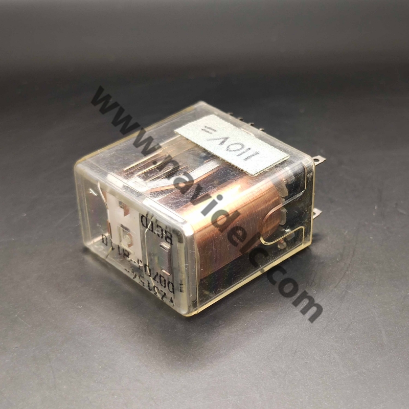 رله شیشه‌ای 110VDC پایه سوکتی 4 کنتاکت 5آمپر Siemens V23154-D0703-B110
