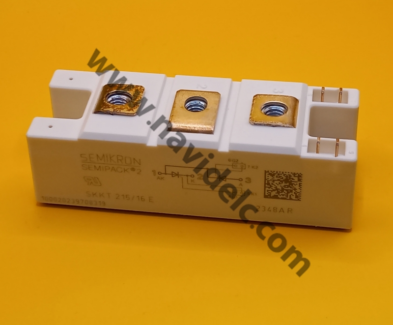 SKKT 215/16E THYRISTOR DUAL MODULES SEMIKRON  ماژول تریستور دوبل سمیکرون 